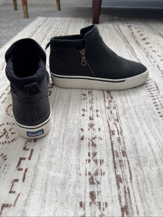 Keds Shoes - Keds Black High-Top Suede Platform Sneakers